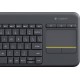 Ασύρματο Πληκτρολόγιο Logitech K400 Plus με Touchpad Αγγλικό (920-007145)