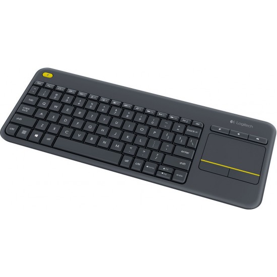 Ασύρματο Πληκτρολόγιο Logitech K400 Plus με Touchpad Αγγλικό (920-007145)