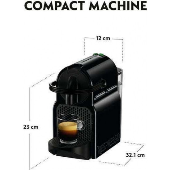 Καφετιέρα για Κάψουλες Nespresso De'Longhi Inissia  Πίεσης 19bar Black (EN80.B)