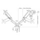 RaidSonic Icy Box arm for 2 up to 27" (IB-MS304-T)