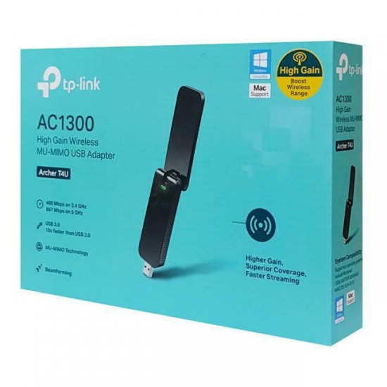 TP-LINK Archer T4U v3 Ασύρματος USB Αντάπτορας Δικτύου