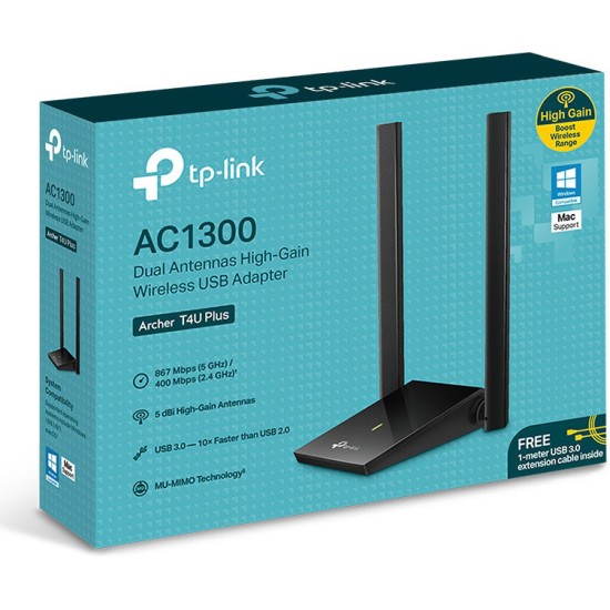 Ασύρματος USB Αντάπτορας Δικτύου TP-LINK Archer T4U Plus v4