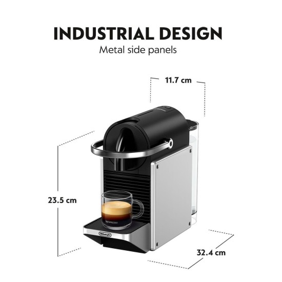 Καφετιέρα για Κάψουλες De'Longhi Pixie Silver (EN127.S)