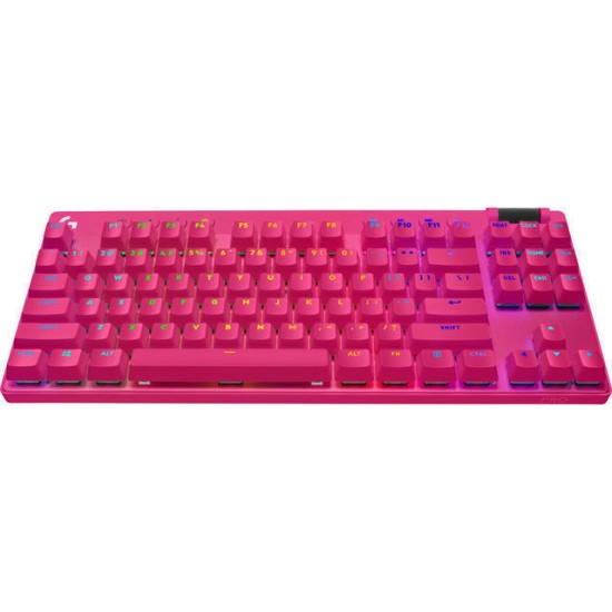 Ασύρματο Gaming Πληκτρολόγιο Logitech Pro X TKL Lightspeed Pink (920-012159)