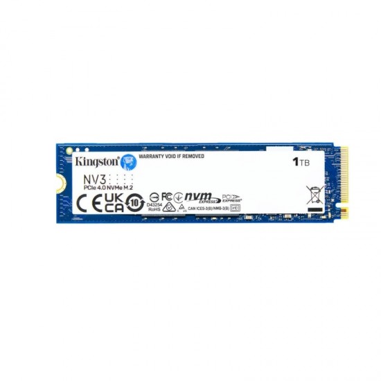 Kingston NV3 SSD 1TB M.2 NVMe PCI Express 4.0 (SNV3S/1000G)