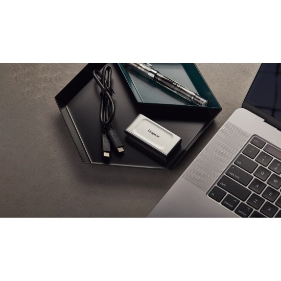 Kingston XS2000 USB-C Εξωτερικός SSD 1TB 1.8" Μαύρο (SXS2000/1000G)