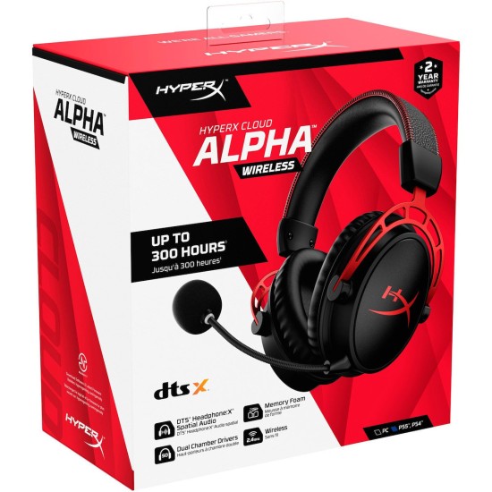 Gaming Headset Wireless HyperX Gaming Cloud Alpha Black/Red (4P5D4AA)