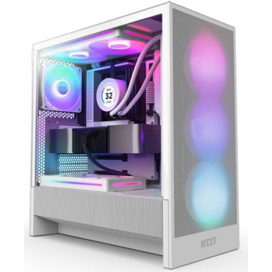 Κουτί Υπολογιστή NZXT H5 Flow White 2024 (CC-H52FW-01)