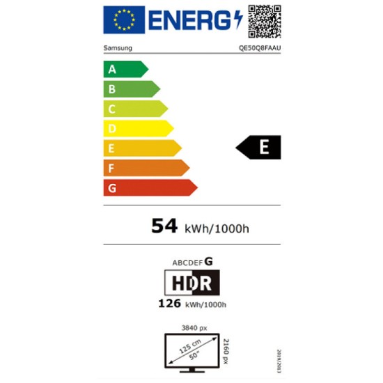 Samsung Smart TV QLED 4K 50" UHD HDR (QE50Q8FAAUXXH)