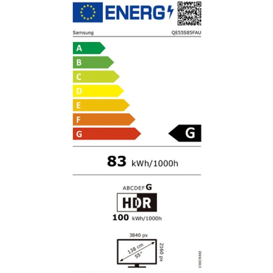 Samsung Smart TV OLED S85F 4K 55" UHD HDR 2025 (QE55S85FAUXXH)