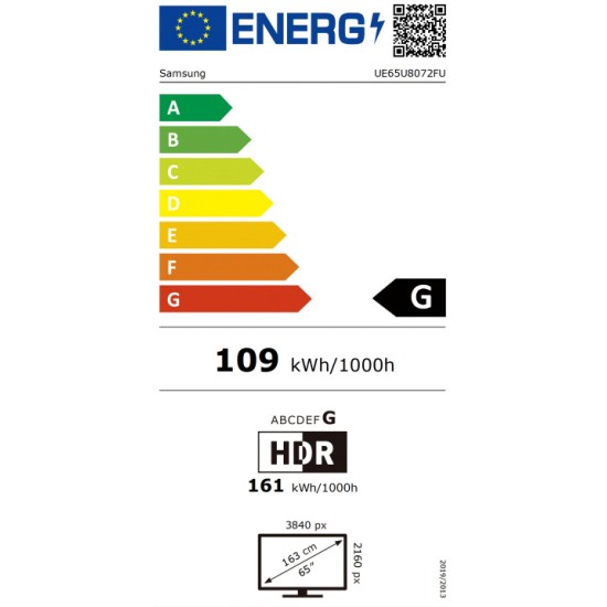 Samsung Smart TV 4K UHD LED 65" 2025 (UE65U8072FUXXH)