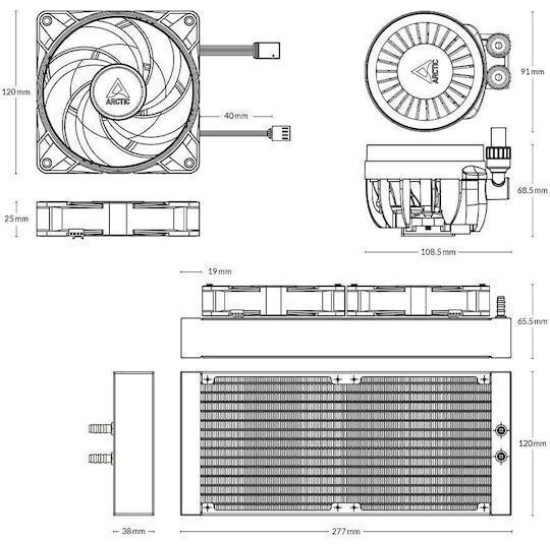 Arctic Liquid Freezer III Pro 240 A-RGB Black (ACFRE00182A)