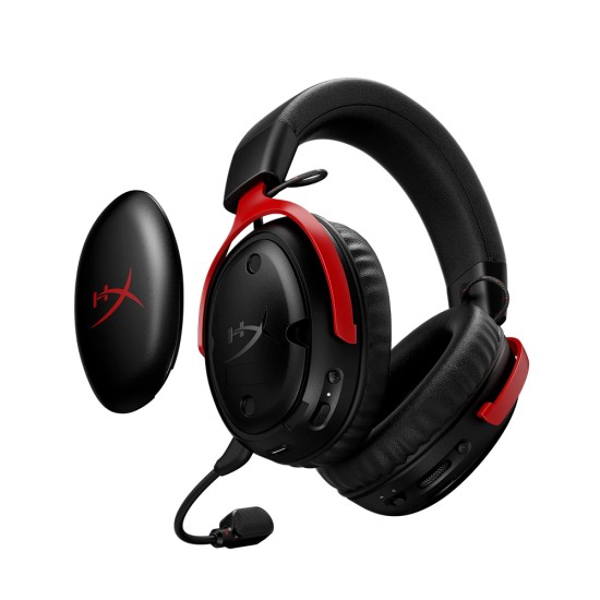 Gaming Headset HyperX Cloud III S Wireless Μαύρο / Κόκκινο (A59Z0AA)
