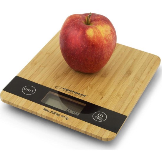 Ψηφιακή Ζυγαριά Κουζίνας Esperanza 1gr/5kg Καφέ (EKS005)