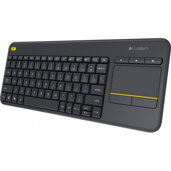 Ασύρματο Πληκτρολόγιο Logitech K400 Plus με Touchpad Αγγλικό (920-007145)