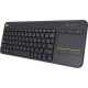 Ασύρματο Πληκτρολόγιο Logitech K400 Plus με Touchpad Αγγλικό (920-007145)