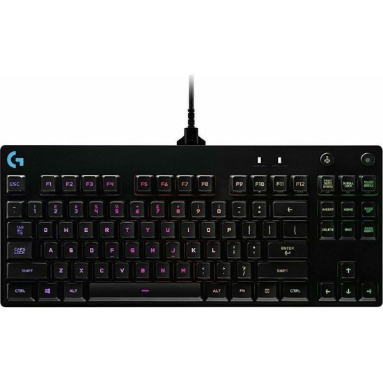Gaming Πληκτρολόγιο Logitech G Pro TKL Clicky GX Blue (920-009392)