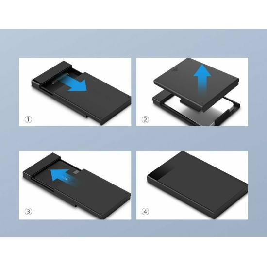 Θήκη για Σκληρό Δίσκο Ugreen 2.5" SATA III με σύνδεση USB 3.1 Type-C (US221)