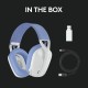 Logitech G435 Lightspeed Ασύρματο Over Ear Gaming Headset Λευκό (981-001074)