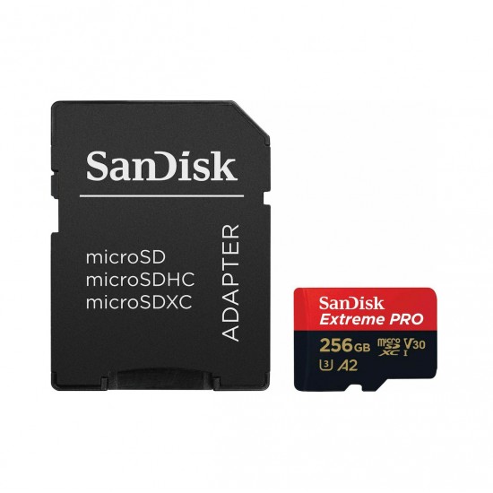 Sandisk Extreme Pro microSDXC 256GB Class 10 U3 V30 (SDSQXCD-256G-GN6MA)