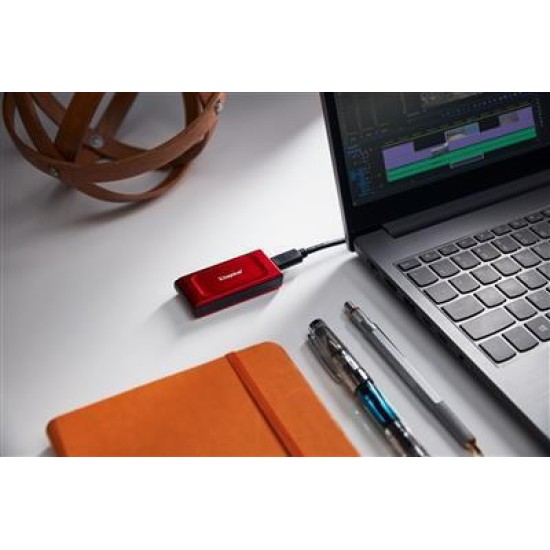 Kingston XS1000 USB-C Εξωτερικός SSD 1TB 1.8" Κόκκινο (SXS1000R/1000G)