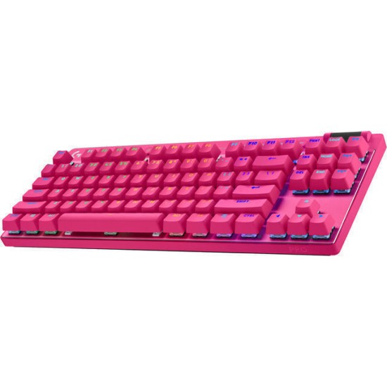 Ασύρματο Gaming Πληκτρολόγιο Logitech Pro X TKL Lightspeed Pink (920-012159)