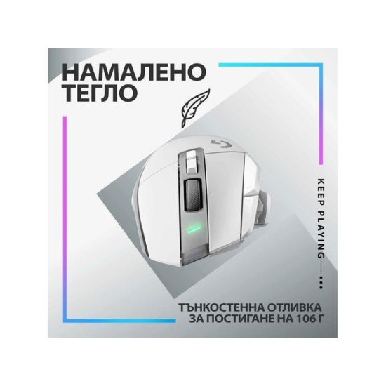Gaming Ποντίκι Logitech G502 X Plus LightSpeed Wireless White (910-006171)