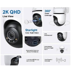 TP-LINK IP Wi-Fi Κάμερα Full HD+ Αδιάβροχη Tapo C520WS v2 (Tapo C520WS v2)