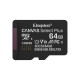 Κάρτα Μνήμης Kingston Canvas Select Plus microSDXC 64GB with Adapter (SDCS3/64GB)