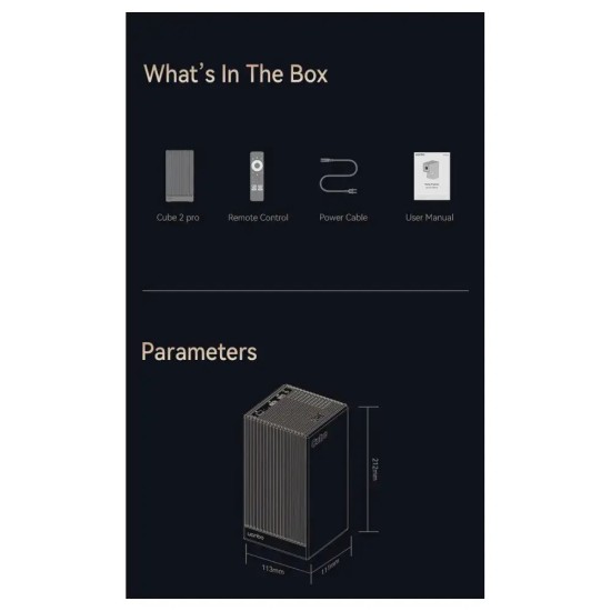 Projector Xiaomi Wanbo Cube 2 PRO Blue
