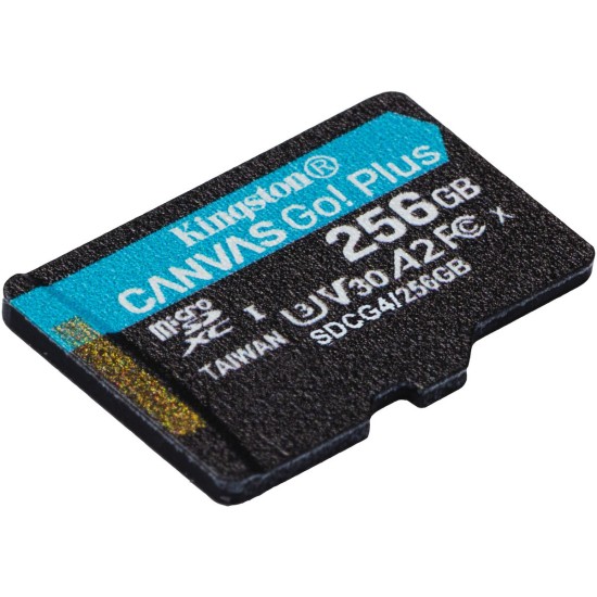 Κάρτα Μνήμης Kingston Canvas Go Plus microSDXC 256GB with Adapter (SDCG4/256GB)