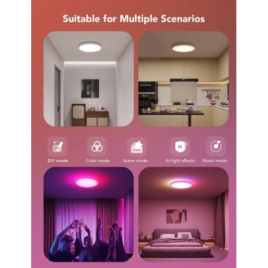 Govee Lamp Ceiling Smart RGBWW + RGBIC (H80A1C01)