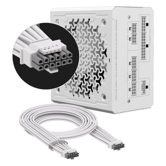 Τροφοδοτικό Corsair RM750e 750W Full Modular 80 Plus Gold White (CP-9020292-EU)