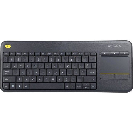 Ασύρματο Πληκτρολόγιο Logitech K400 Plus με Touchpad Αγγλικό (920-007145)