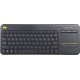 Ασύρματο Πληκτρολόγιο Logitech K400 Plus με Touchpad Αγγλικό (920-007145)