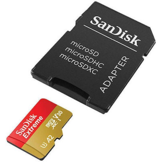 Sandisk Extreme microSDXC 512GB Class 10 U3 V30 A2 with Adapter Mobile (SDSQXAV-512G-GN6MA)