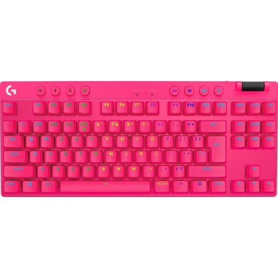 Ασύρματο Gaming Πληκτρολόγιο Logitech Pro X TKL Lightspeed Pink (920-012159)