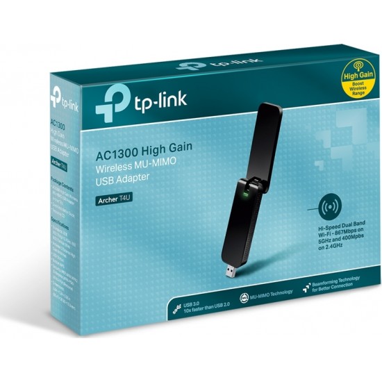TP-LINK Archer T4U v3 Ασύρματος USB Αντάπτορας Δικτύου