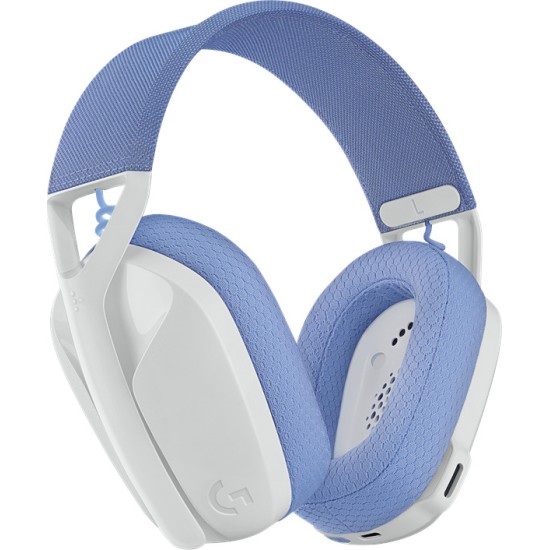 Logitech G435 Lightspeed Ασύρματο Over Ear Gaming Headset Λευκό (981-001074)