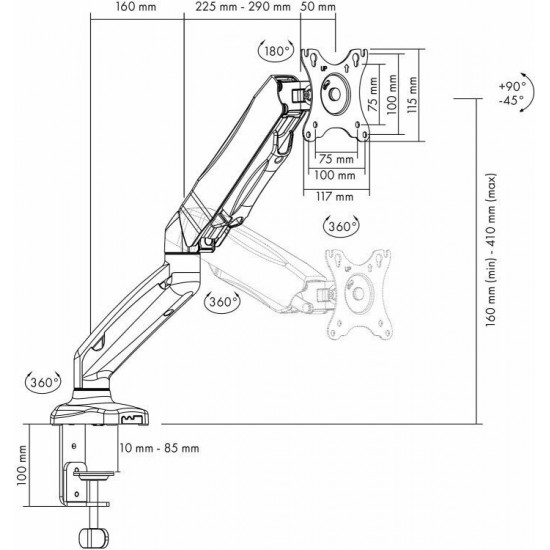 RaidSonic Icy Box up to 27" (IB-MS303-T)