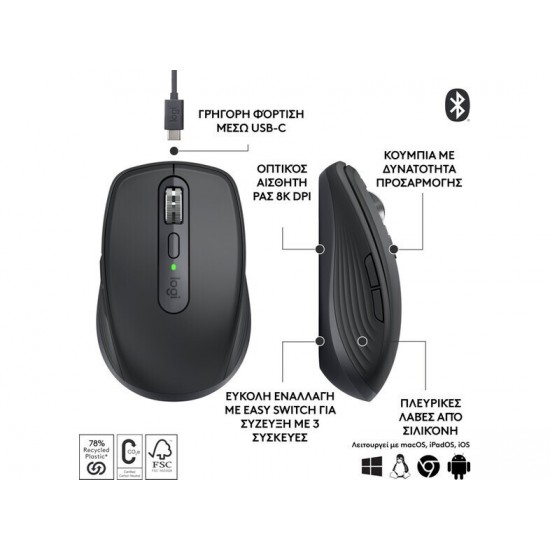 Ποντίκι Logitech MX Anywhere 3S Graphite (910-006929) Ποντίκι Logitech MX Anywhere 3S Graphite (910-006929)
