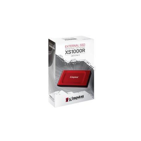 Kingston XS1000 USB-C Εξωτερικός SSD 1TB 1.8" Κόκκινο (SXS1000R/1000G)
