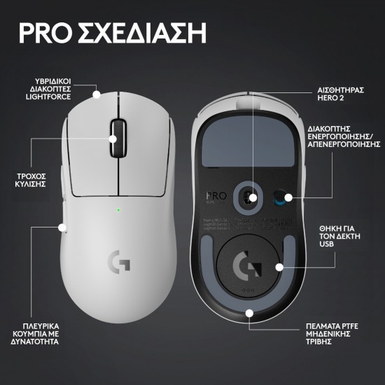 Logitech G Pro X Superlight 2 White (910-006638)