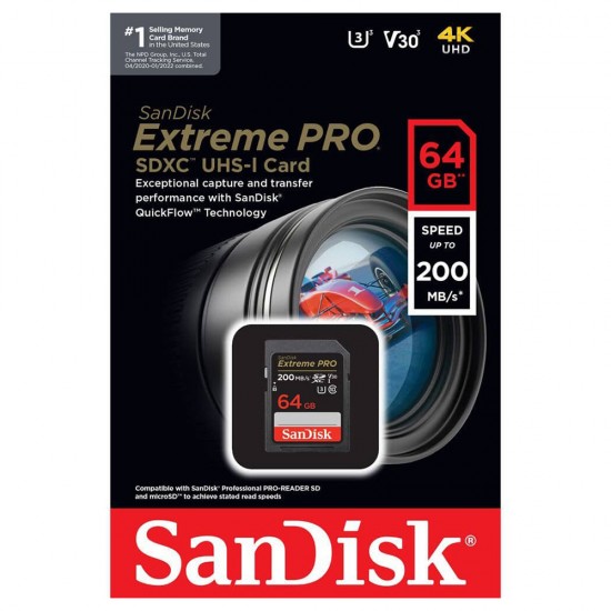 SanDisk 128GB Extreme PRO SDXC UHS-I Memory Card (SDSDXXD-128G-GN4IN)