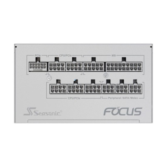 Τροφοδοτικό Seasonic Focus GX 850W Full Modular 80 Plus Gold White (FOCUS-GX-850-V4-WHITE)