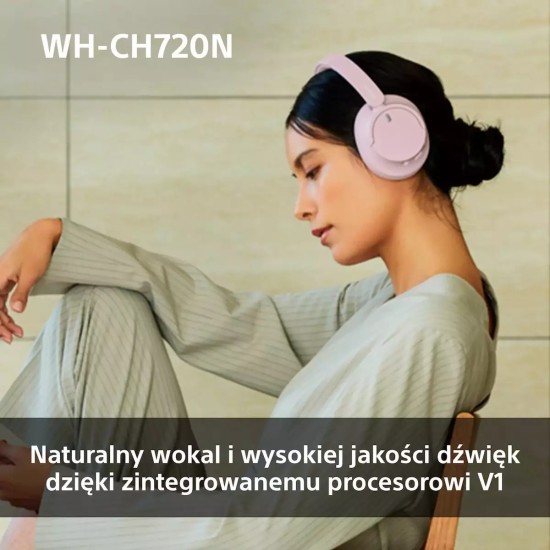 Ασύρματα Bluetooth Over Ear Ακουστικά Sony WH-CH720N Pink (WHCH720NP.CE7)
