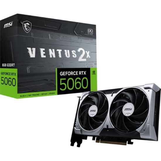 MSI GeForce RTX 5060 8GB GDDR7 Ventus 2X OC (602-V537-24S)