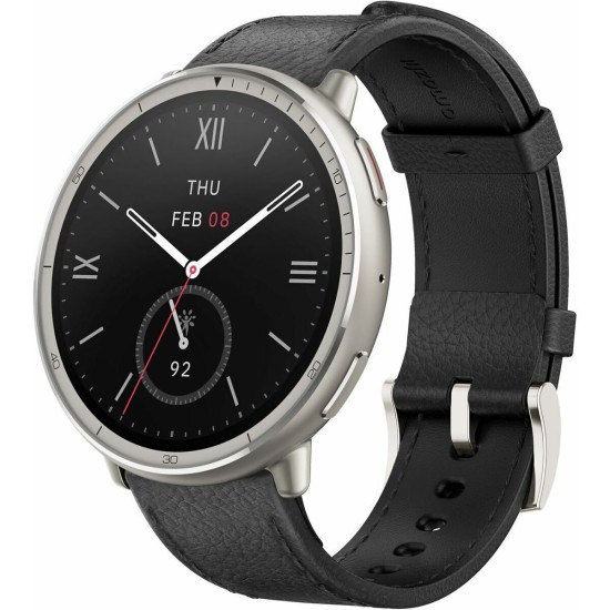 Amazfit Active 2 Stainless Steel 44mm Black Leather (W2433EU1N)