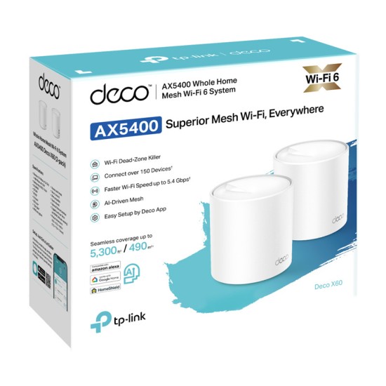 TP-LINK Deco X60 v3.20 2-PACK (DECO X60 2-PACK v3.20)