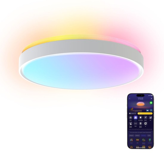 Govee Smart Πλαφονιέρα Οροφής 38εκ. (H60A6C01)